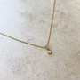 Tiny Gem Necklace - Gold