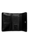 Marnie Mini Tri-Fold Wallet - Black Croc