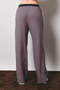 Striped Wide Leg Lounge Pants - Charcoal Pink Stripe