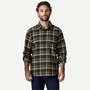 Men's Lightweight Fjord Flannel Shirt - Cozy Cabin: Treeline Green