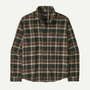 Men's Lightweight Fjord Flannel Shirt - Cozy Cabin: Treeline Green