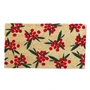 Winter Berries Coir Door Mat - Red Green
