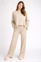Solid Loungewear Sweater - Beige