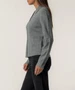 Serafina Button Front Sweater - Grey