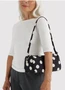 Nylon Loaf Bag - Black and Cream Polka Dot