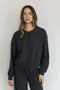 Solid Soft Knit Cardigan - Charcoal