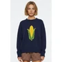 Corn Pullover Sweater - Navy