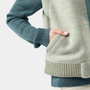 Women's Second Cut Fleece Vest - Green Tea