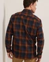 Burnside Flannel Shirt - Navy Brown Plaid