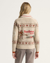 Alpine Lambswool Zip-Up Cardigan - Oatmeal