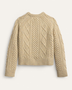 Women's Fisherman Pullover - Tan Donegal