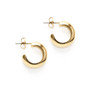 Demure Huggie Hoops - Gold