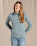 Maisey Long sleeve T - Neck - Blue Slate Stripe