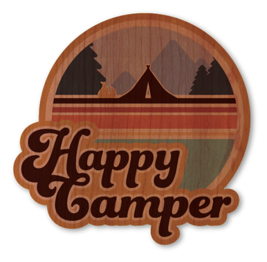 Happy Camper Sticker