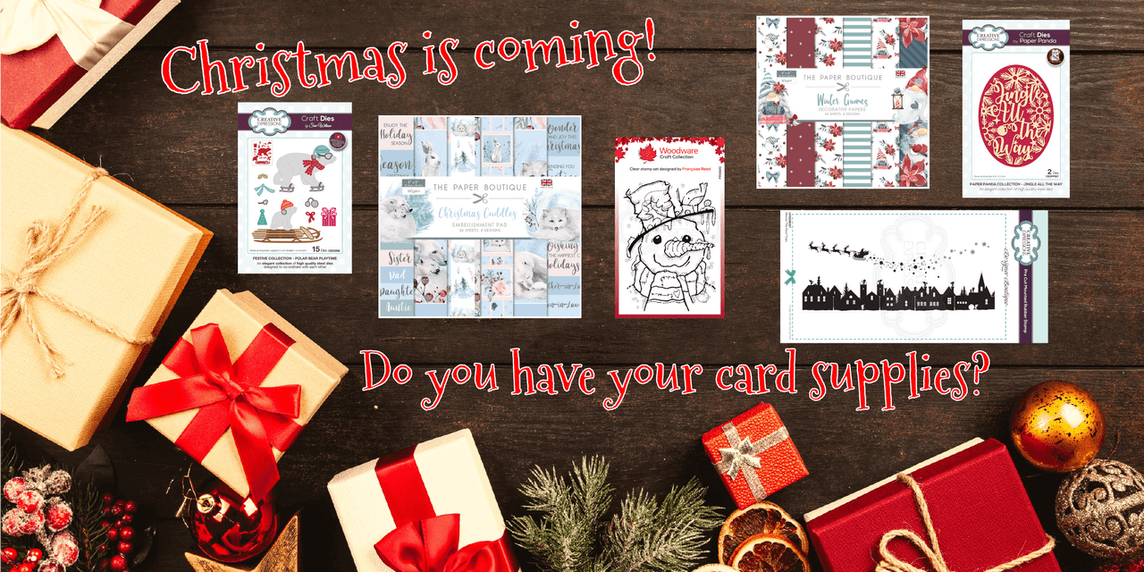 Christmas card papercraft supplies - Christmas is coming! Do you have your card supplies? Christmas card papercraft supplies - Christmas is coming! Do you have your card supplies?