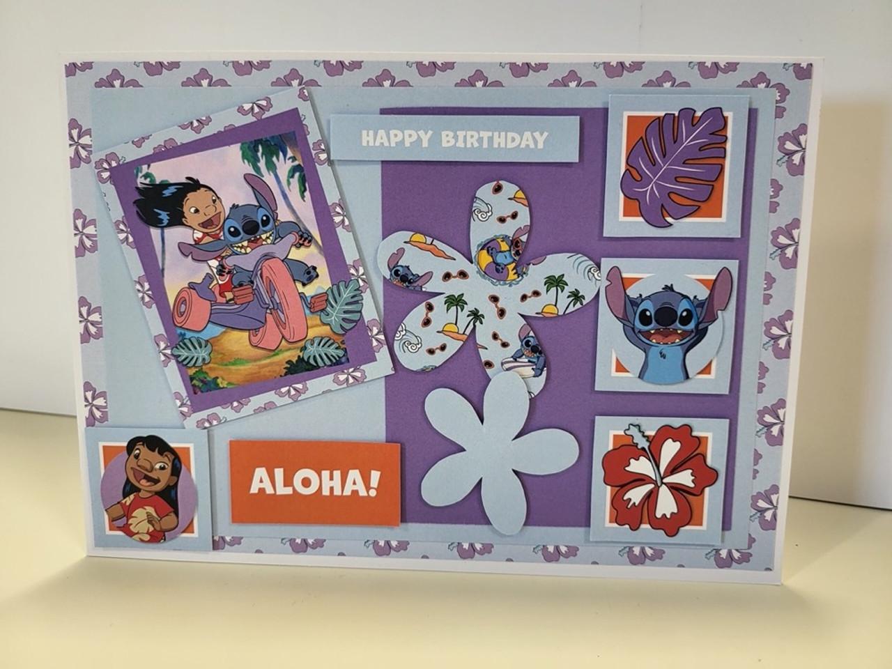 Creative World of Crafts - 8 x 8 Card Making Kit - Lilo and Stitch