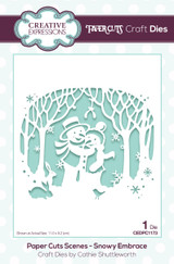 Creative Expressions Paper Cuts Scene Snowy Embrace Craft Die Creative Expressions Paper Cuts Scene Snowy Embrace Craft Die