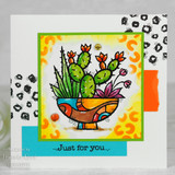 Woodware Succulent Display 4 in x 4 in Stamp