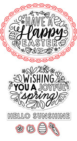 Giant Easter Message Lawn Cuts Dies