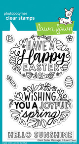 Giant Easter Message Clear Stamp Set
