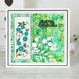 Floral Panels Collection Button Flower Craft Die by Sue Wilson