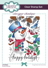 Designer Boutique Snowy Wishes 6 in x 4 in Clear Stamp Set