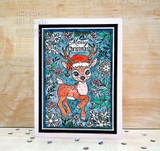 Designer Boutique Doe A Deer 6 in x 4 in Clear Stamp Set