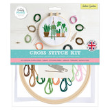 Simply Make Cross Stitch Hoop Kit - Indoor Garden