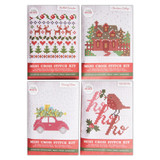 Simply Make Cross Stitch Kit Home For Christmas 4 Pack