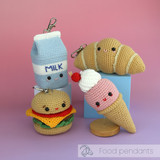 Milk Carton Bag Charm Crochet Kit