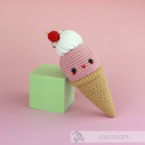 Ice Cream Bag Charm Crochet Kit