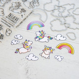 Heffy Doodle Fluffy Puffy Unicorns Stamp