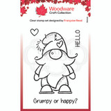 Woodware Clear Singles Gnome Stamp