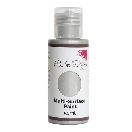 Pink Ink Designs - Multi Surface Paint - Tarnished Sliver Lustre 50ML