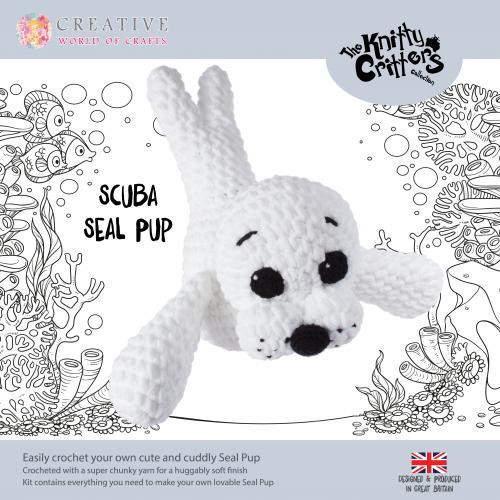 Scuba Seal Pup Crochet Kit by Knitty Critters