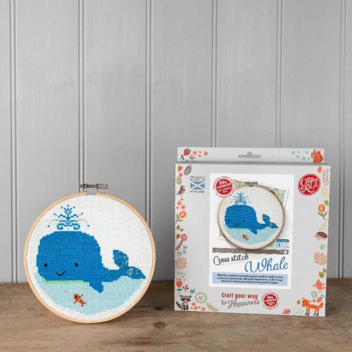 Whale Cross Stitch Kit