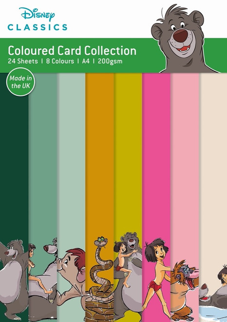 Disney Classics The Jungle Book A4 Coloured Card Pack