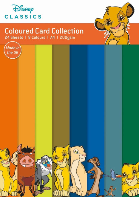 Disney Classics The Lion King A4 Coloured Card Pack