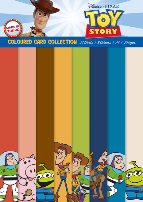 Disney Pixar Toy Story A4 Coloured Card Pack