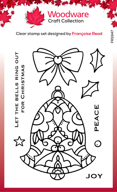 Christmas Bell 4 in x 6 in Stamp