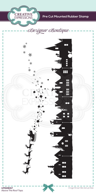 Above the Roof Tops Pre Cut Rubber Stamp by Designer Boutique