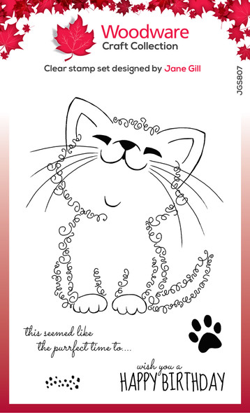 Fuzzie Friends Kati The Kitten Stamps by Jane Gill