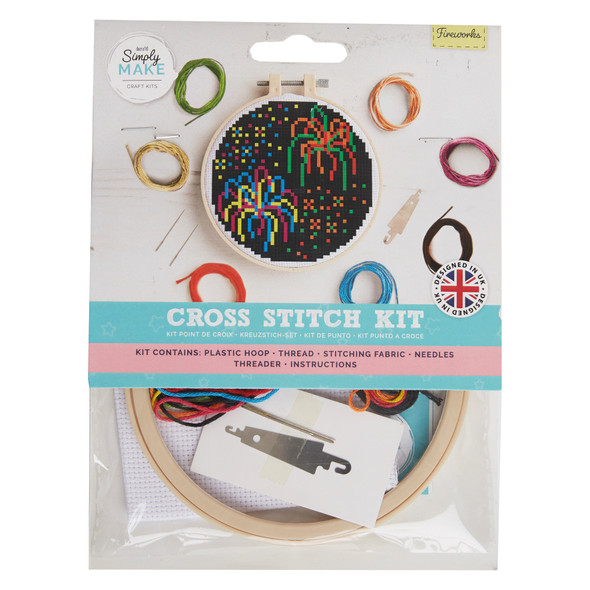 Simply Make Cross Stitch Kit - Fireworks