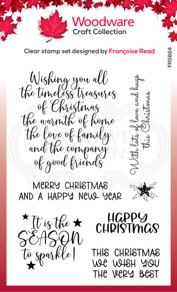 Special Christmas Words Clear Stamp Set by Francoise Read