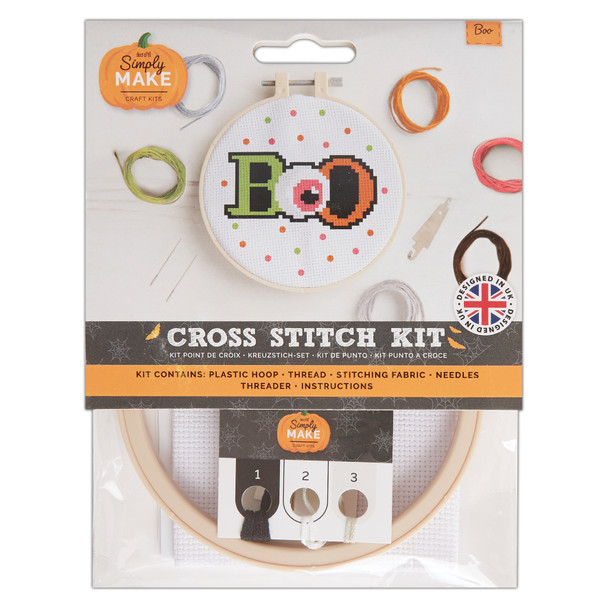 Simply Make Cross Stitch Kit - Boo