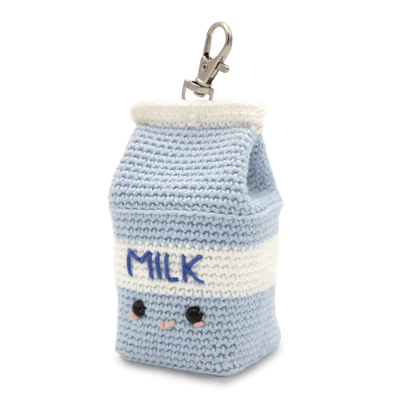 Milk Carton Bag Charm Crochet Kit
