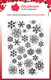 Woodware Clear Singles Snowflake Flurry 3.8 in x 2.6 in Stamp