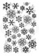 Woodware Clear Singles Snowflake Flurry 3.8 in x 2.6 in Stamp