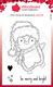 Woodware Clear Singles Festive Fuzzies – Penguin 4 in x 6 in Stamp