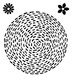 Woodware Stitched Circle 4 in x 4 in Stamp